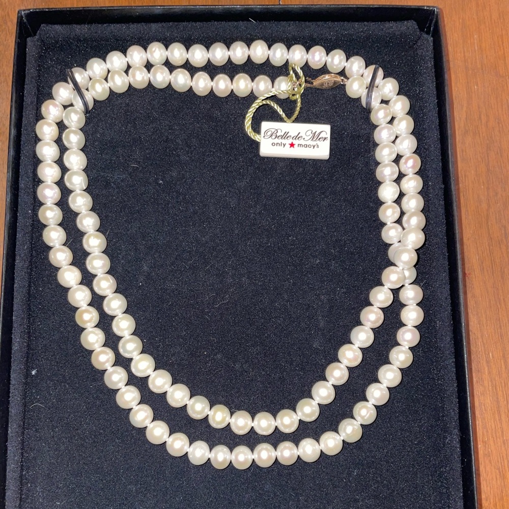 Pearl necklace. Great Valentine’s Day gift